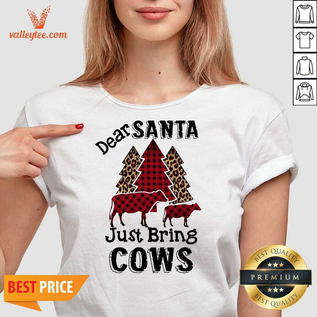 Lovely Dear Santa Just Bring Cows Ugly Christmas Shirt - Image 3