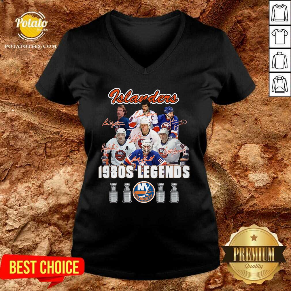 Nice New York Islanders 1980s Legends Signatures Shirt - Image 2