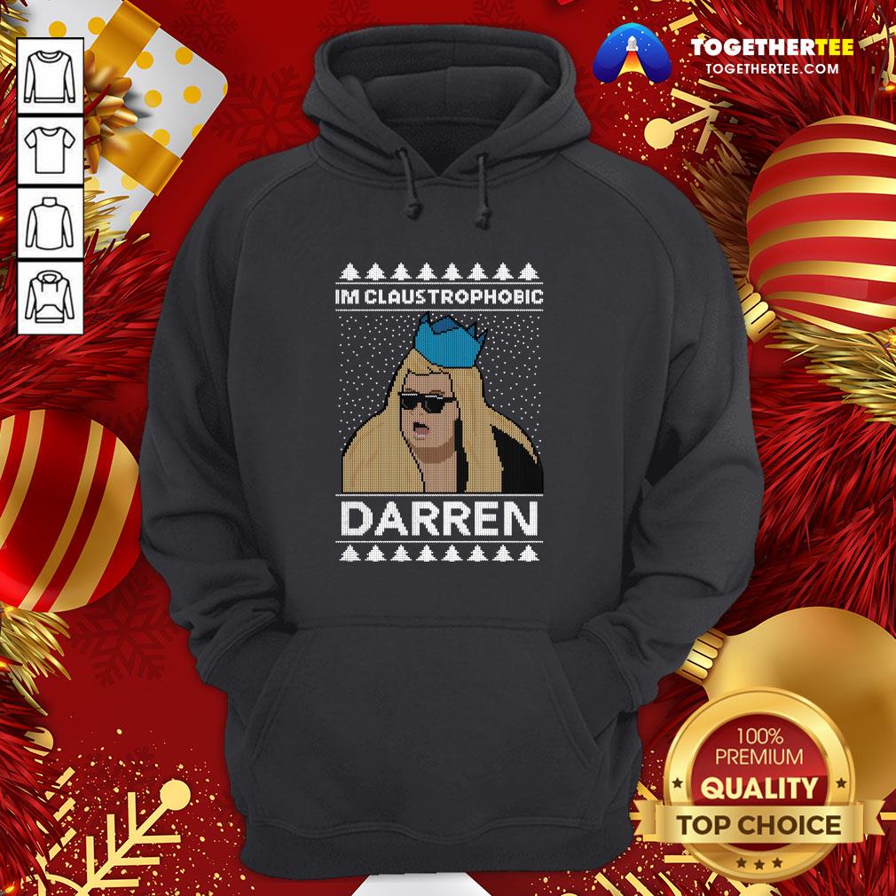 Original Merry Christmas I’m Claustrophobic Darren Shirt - Image 5