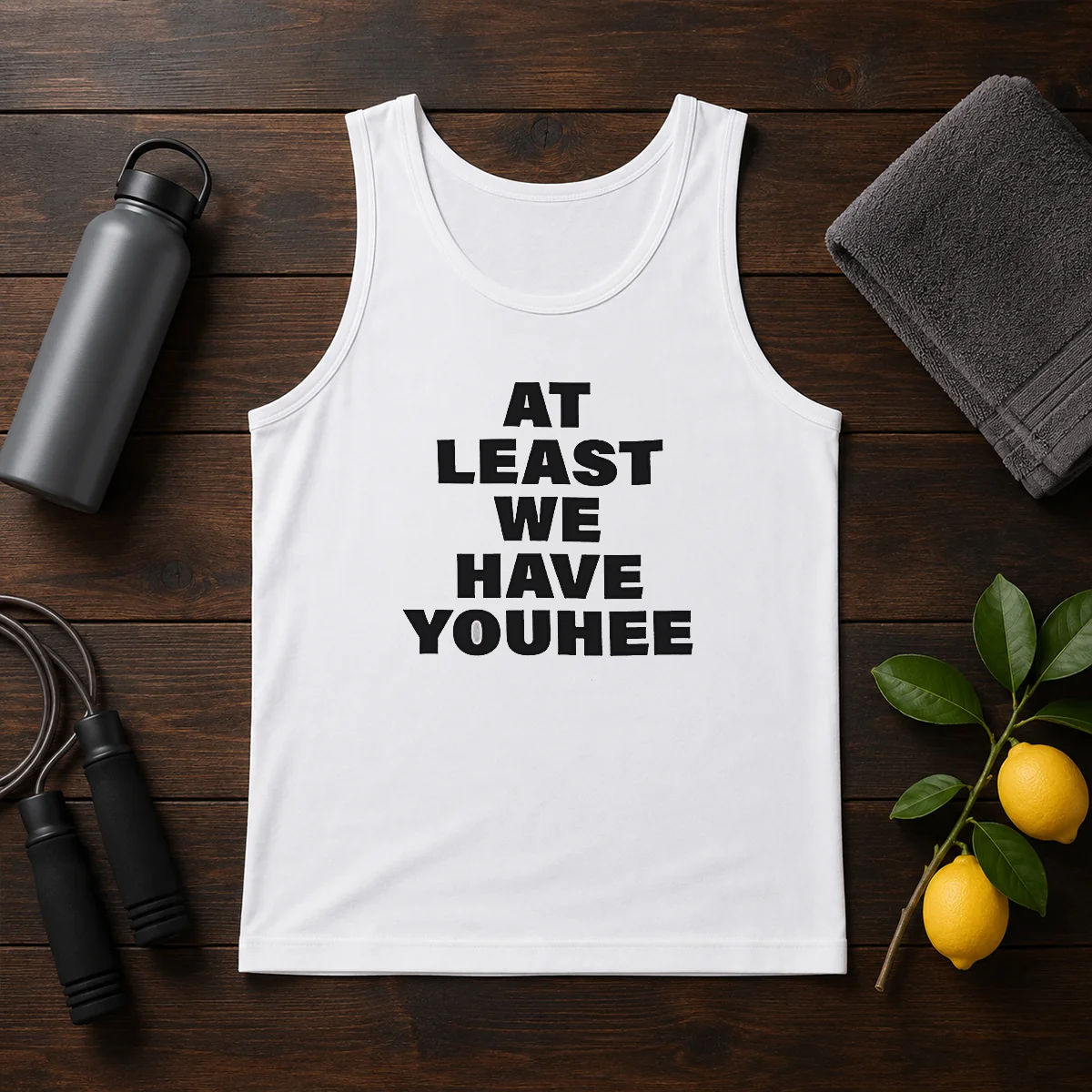 Hot Youhee At Least We Have Youhee Text Shirt - Image 3