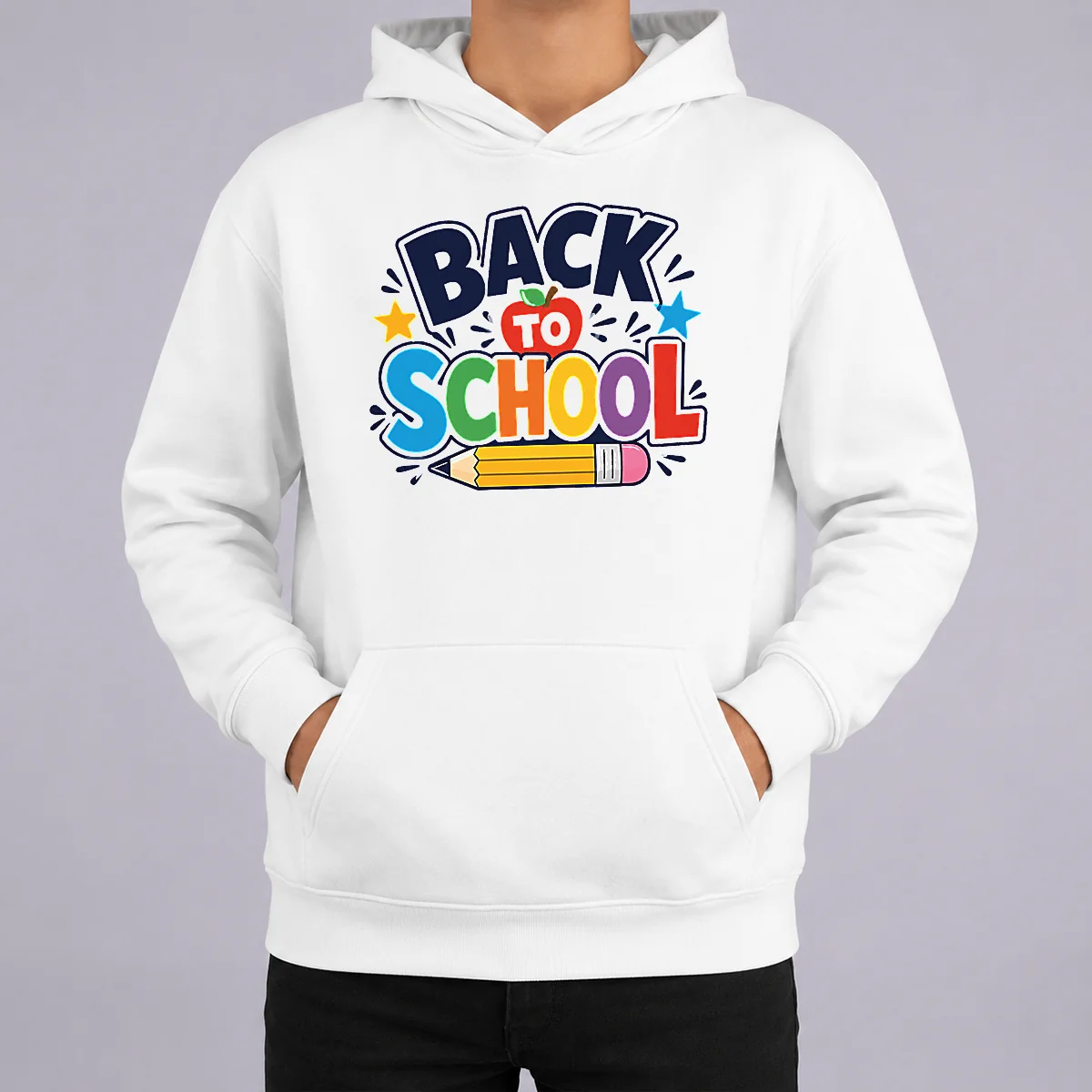 Nice Original Bold Modern Back To School Orange Circle Shirt - Image 5