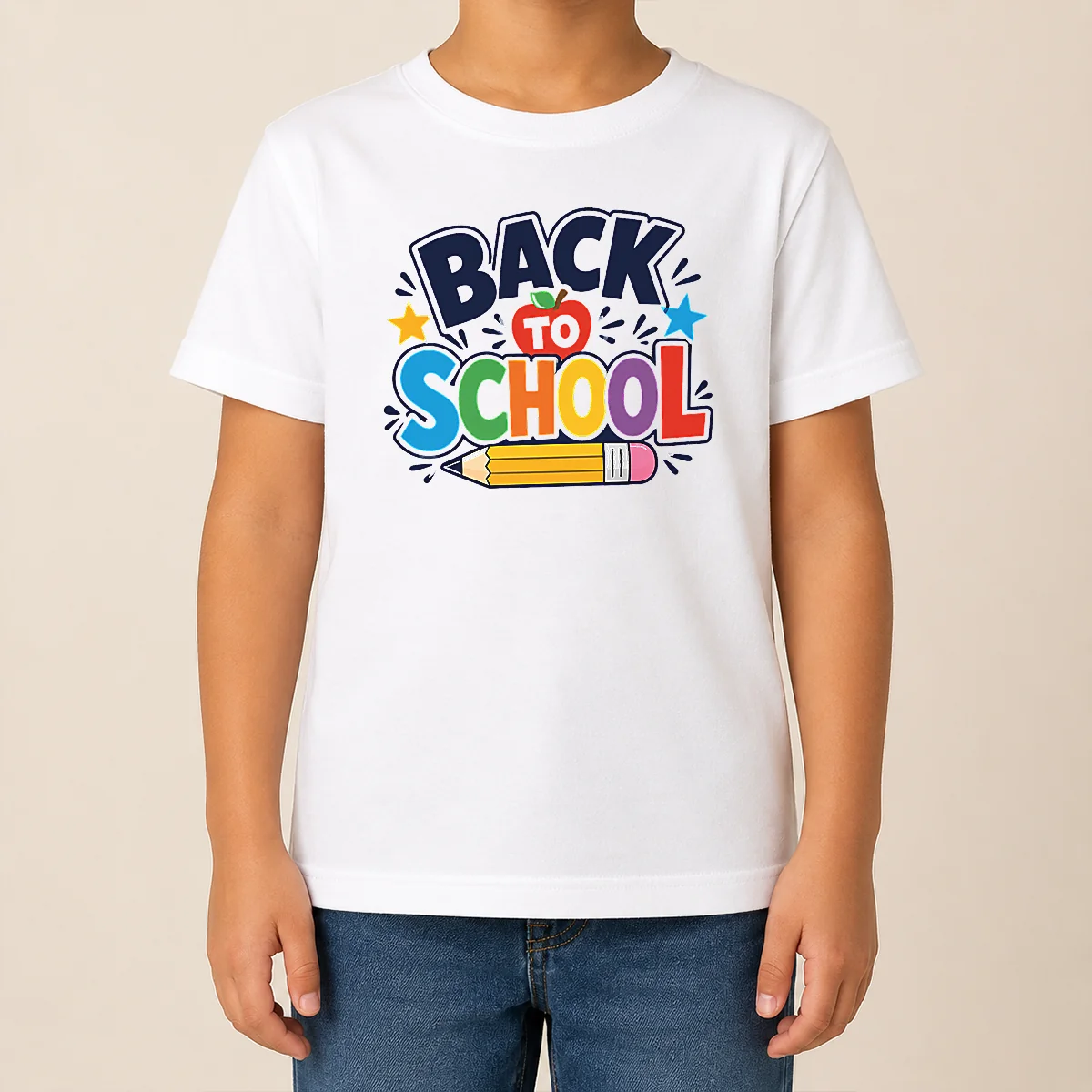 Nice Original Bold Modern Back To School Orange Circle Shirt - Image 9
