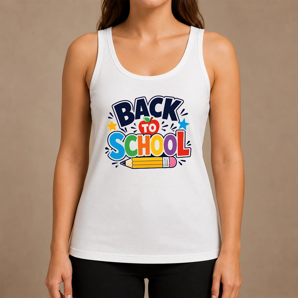 Nice Original Bold Modern Back To School Orange Circle Shirt - Image 3