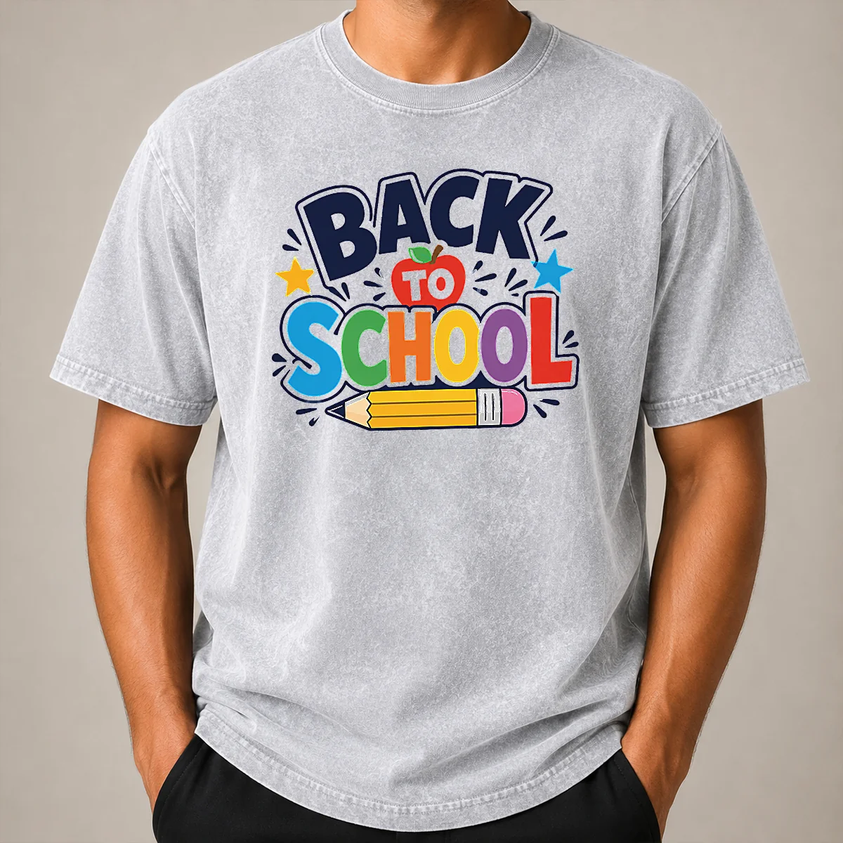 Nice Original Bold Modern Back To School Orange Circle Shirt - Image 8