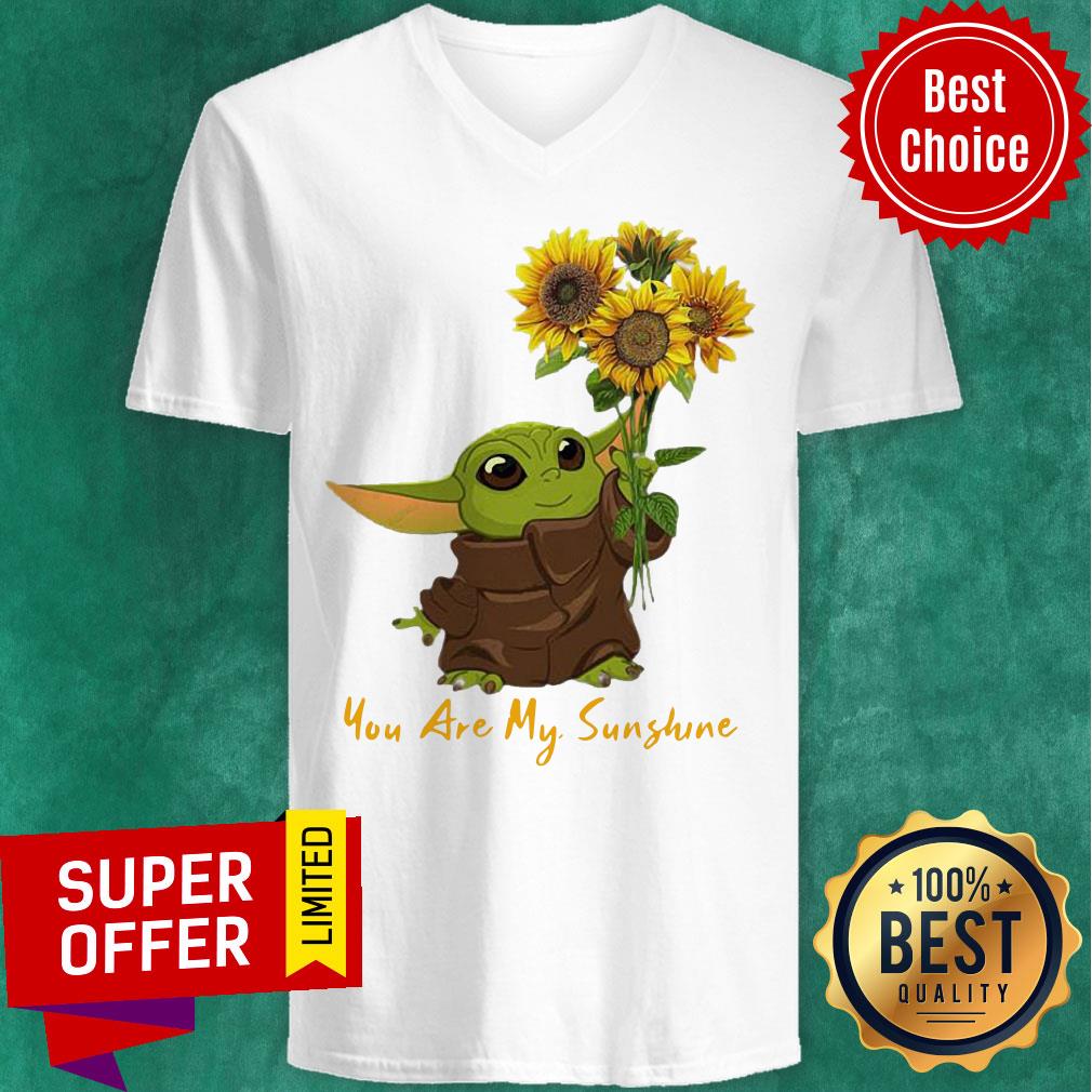 Nice Baby Yoda Sunflower You Are My Sunshine Shirt - Image 4