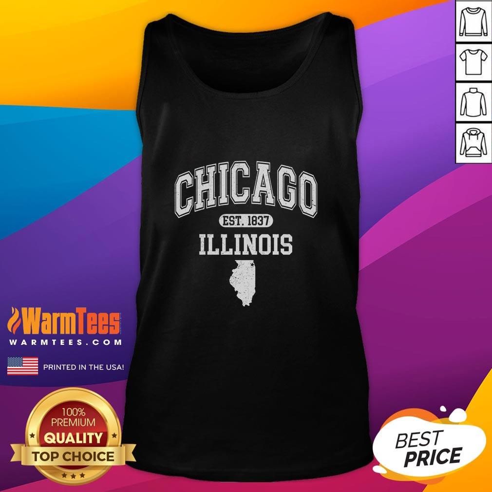 Official Chicago Illinois Est 1837 Varsity T-Shirt - Image 4