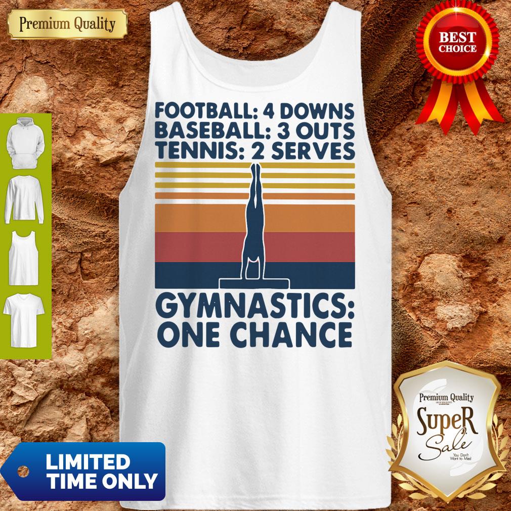 Football Baseball Tennis Gymnastics One Change Vintage Shirt - Image 3