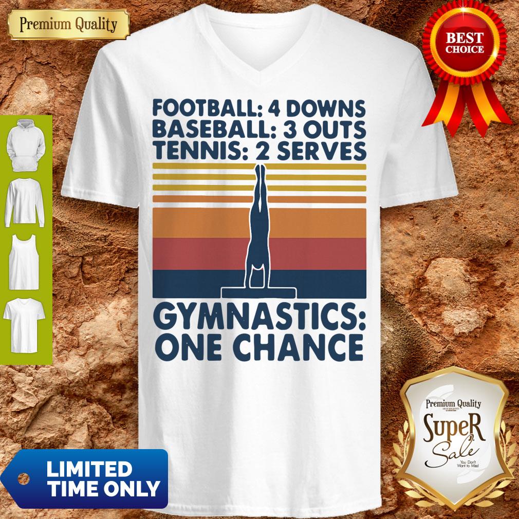 Football Baseball Tennis Gymnastics One Change Vintage Shirt - Image 2