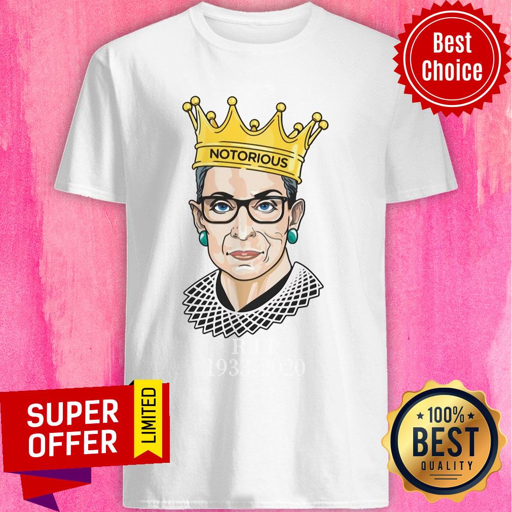 Premium Ruth Bader Ginsburg Crown Notorious Rip 1933 2020 Shirt