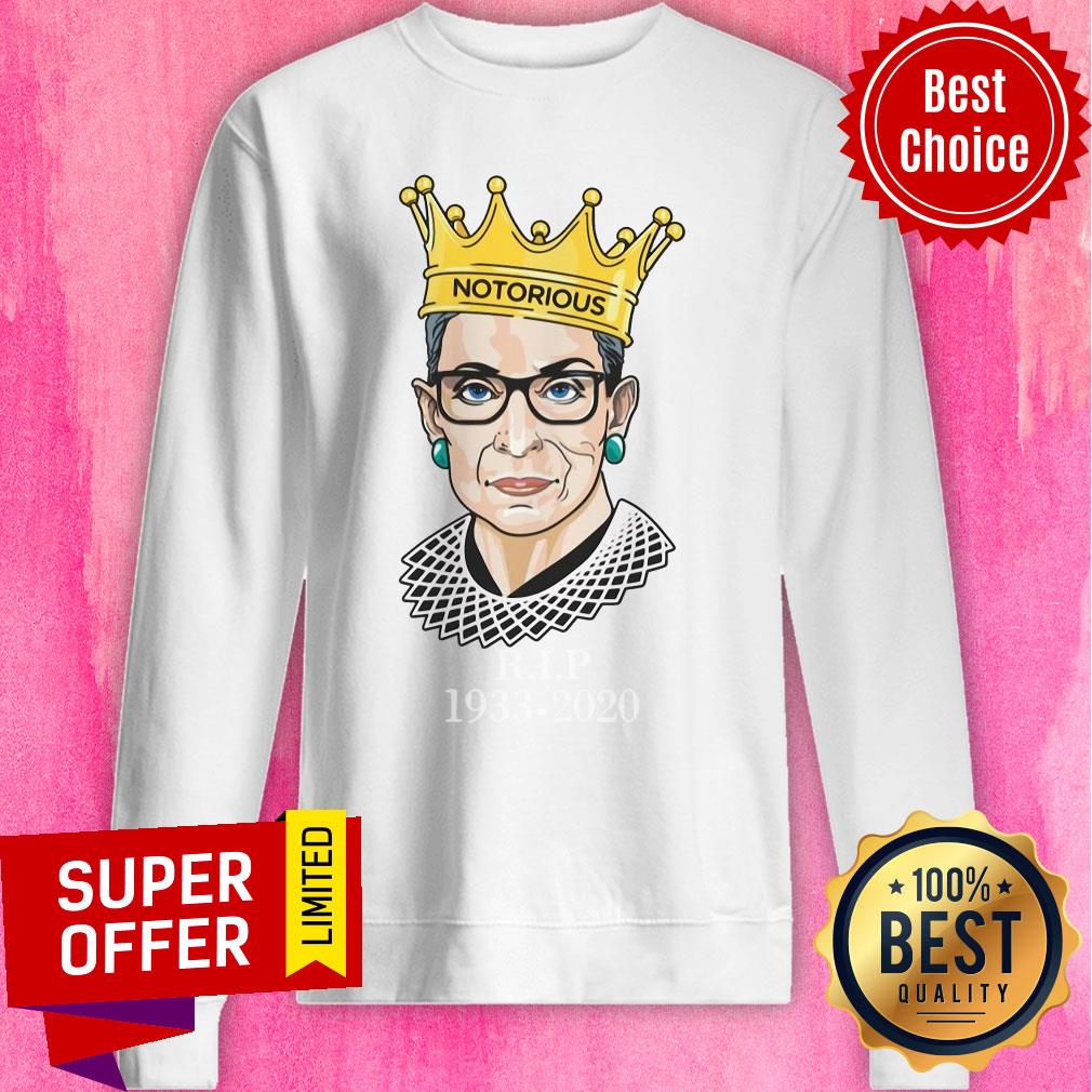 Premium Ruth Bader Ginsburg Crown Notorious Rip 1933 2020 Shirt - Image 5