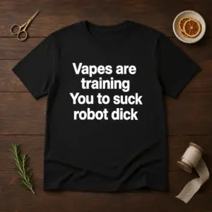 Premium Vapes Are Training You To Suck Robot Dick Shirt
