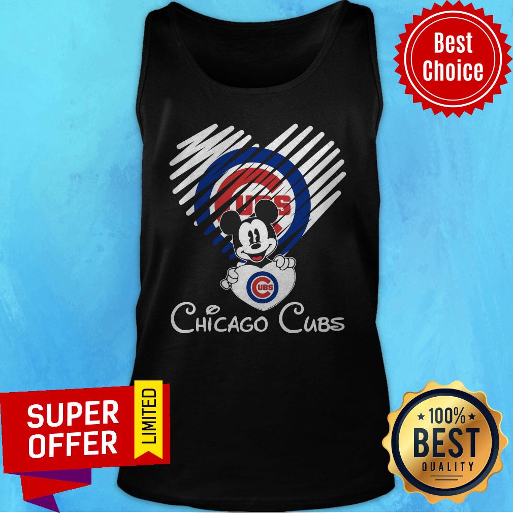 Premium Mickey Mouse Baseball Chicago Cubs Shirt - Image 4
