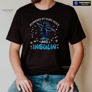 Alternative view of Diabetes Awareness Powered By Fairy Dust And Insulin for Christmas T-Shirt