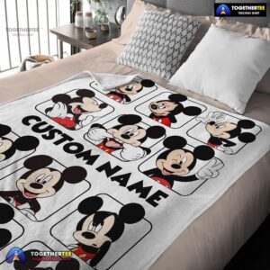 Alternative view of Official Disney Mickey And Friends Mickey Mouse Moods Blanket Customize Blanket