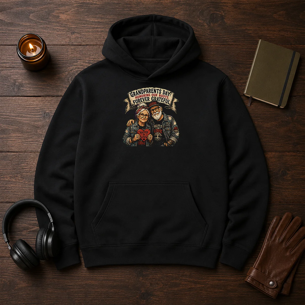 Premium Grandparents Day Gratitude Streetwear Shirt - Image 5