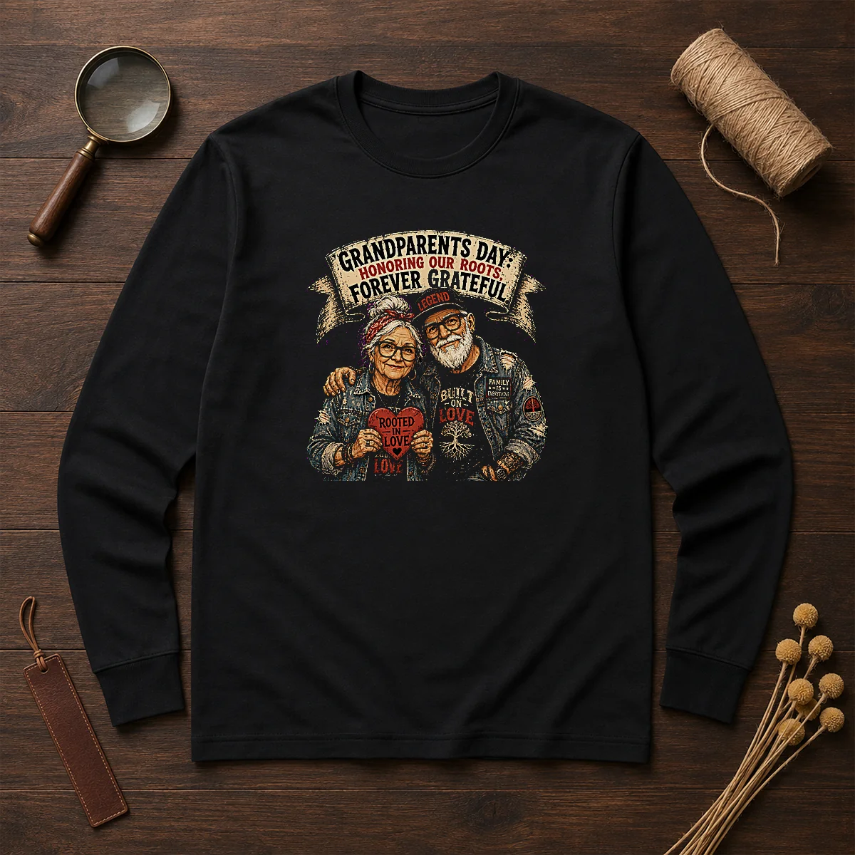 Premium Grandparents Day Gratitude Streetwear Shirt - Image 6