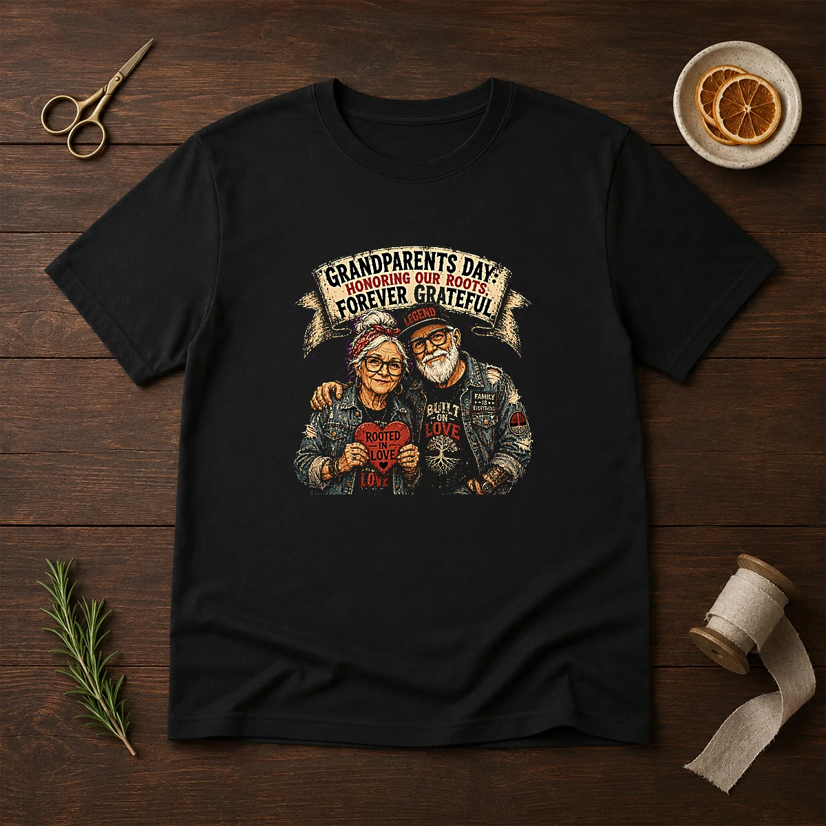 Premium Grandparents Day Gratitude Streetwear Shirt