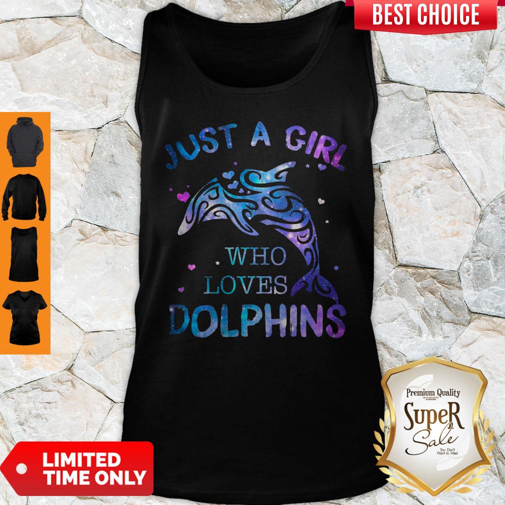 Awesome Just A Girl Who Loves Dolphins Shirt - Image 3