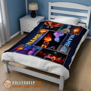 Alternative view of Perfect  Disney Cartoon Elemental Blanket Fleece Customized Blanket