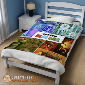 Alternative view of Perfect  Disney Cartoon Elemental Ember Wade Lutz Clod Blanket Fleece Customized Blanket