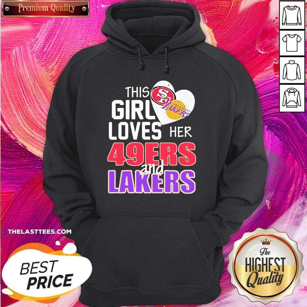 Happy This Girl Loves Her 49ers And Lakers 2021 Shirt - Image 5