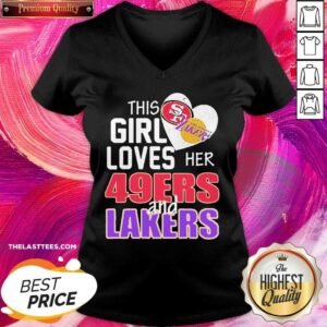 Alternative view of Happy This Girl Loves Her 49ers And Lakers 2021 Shirt