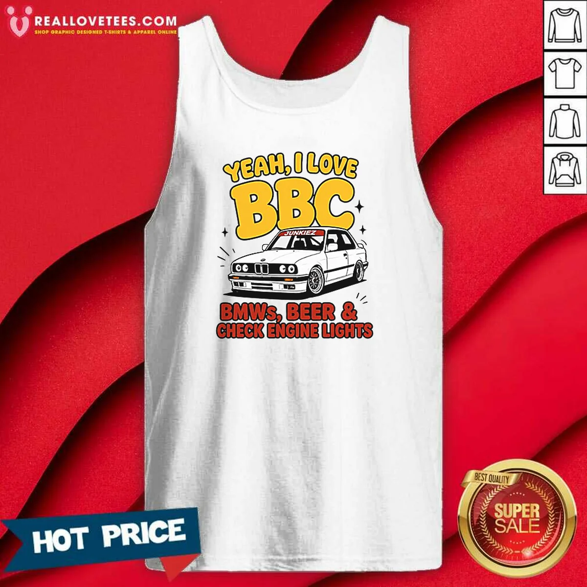 Original Yeah I Love BBC Bmws Beer And Check Engine Lights Shirt - Image 3