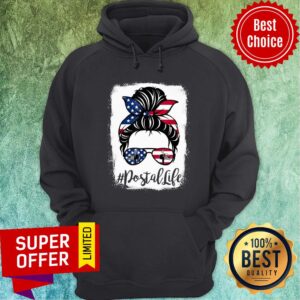 Alternative view of Girl American Flag Postal Life Shirt