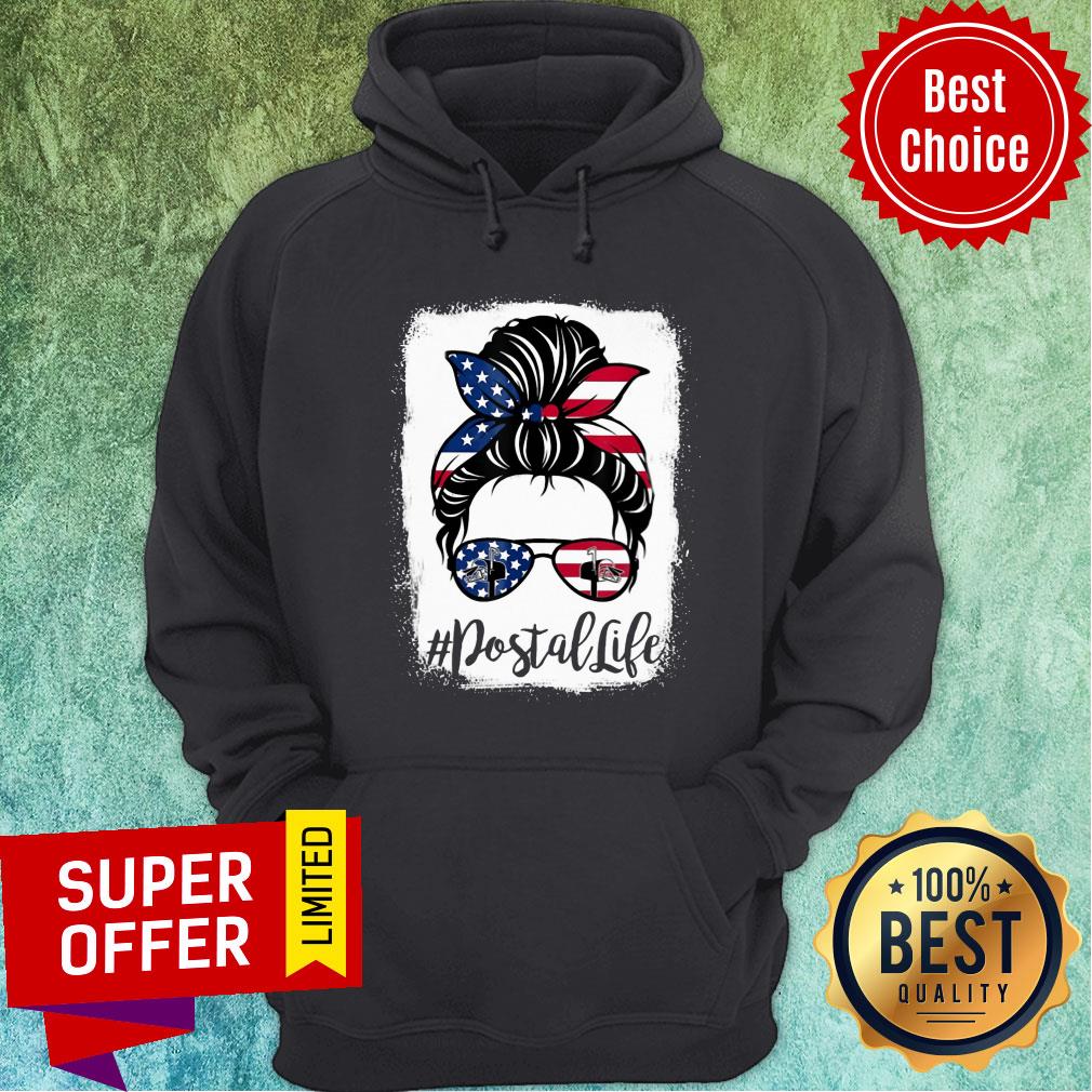Girl American Flag Postal Life Shirt - Image 2