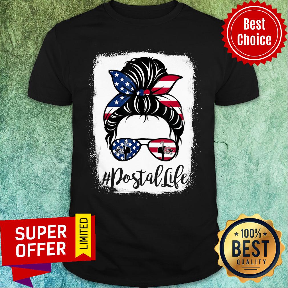 Girl American Flag Postal Life Shirt
