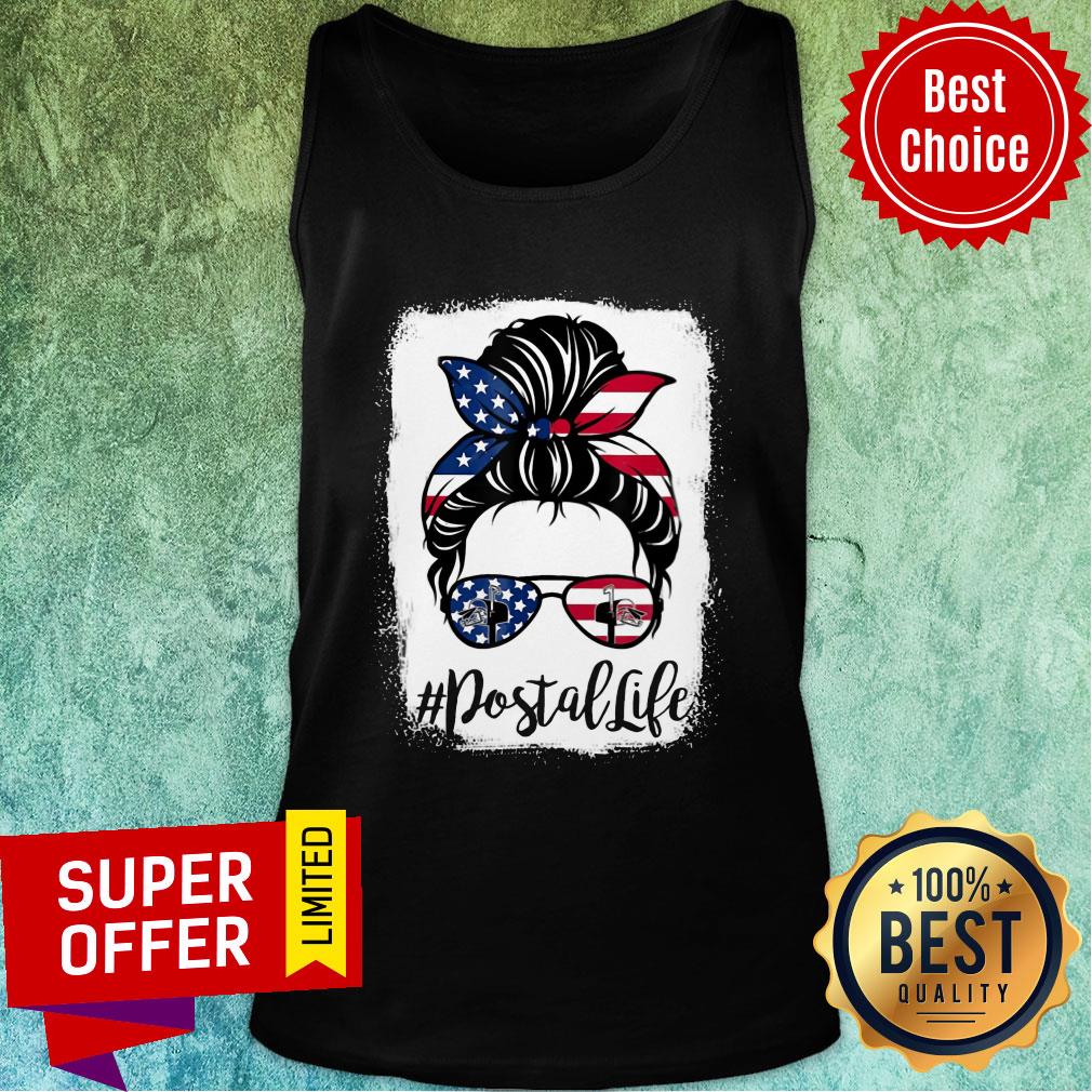 Girl American Flag Postal Life Shirt - Image 4