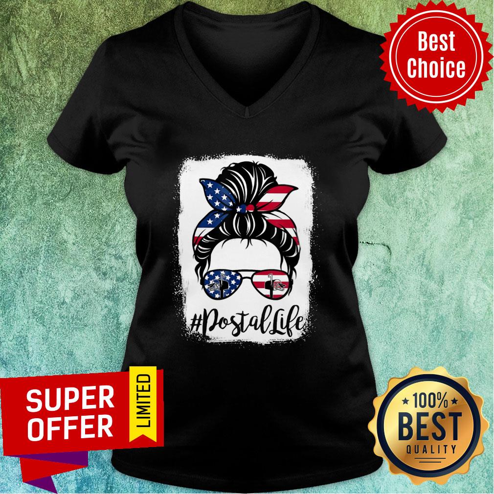 Girl American Flag Postal Life Shirt - Image 3