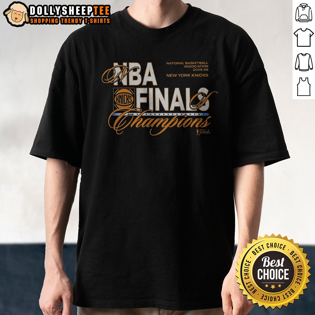 Good NBA Finals Champions New York Knicks Script Logo Shirt
