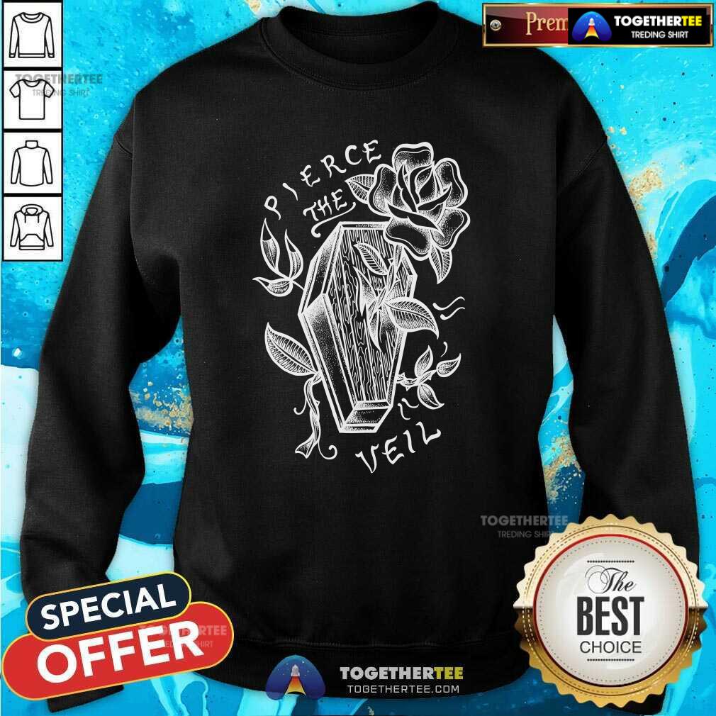 Pretty Pierce The Veil Coffin & Roses Boyfriend T-Shirt - Image 5