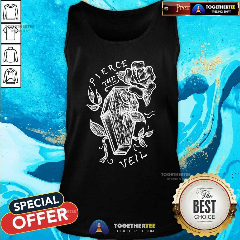 Pretty Pierce The Veil Coffin & Roses Boyfriend T-Shirt - Image 4