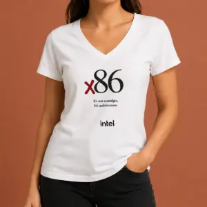 Alternative view of Hot Awesome Intel X86 It's Not Nostalgia It's Architecture Shirt