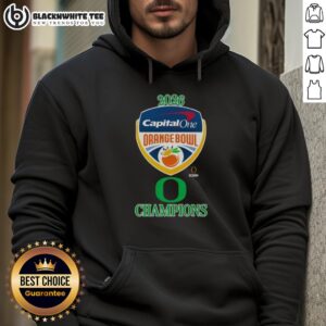 Alternative view of Awesome Oregon Ducks 2026 Capital One Orange Bowl Champions Logo T-Shirt