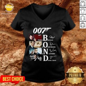 Alternative view of Great 007 Pierce Brosnan Roger Moore Sean Connery Daniel Craig Signature Shirt