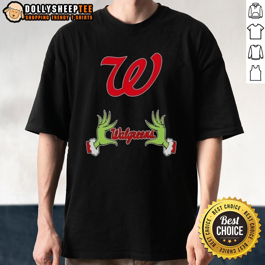 Awesome Walgreens X Grinch Hands Merry Christmas T-Shirt