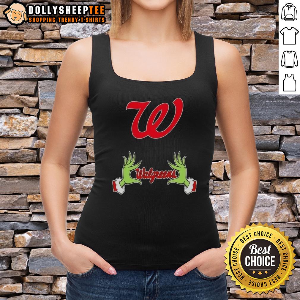 Awesome Walgreens X Grinch Hands Merry Christmas T-Shirt - Image 4