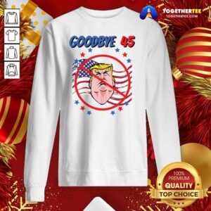 Alternative view of Grateful Byedon Goodbye 45 Trump American Flag Shirt