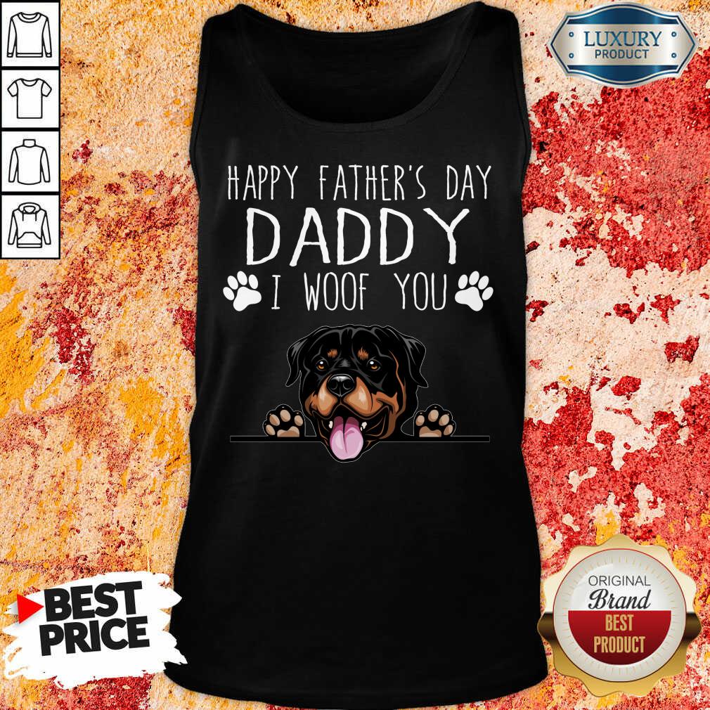 Rottweiler Happy Father's Day Daddy Shirt - Image 3