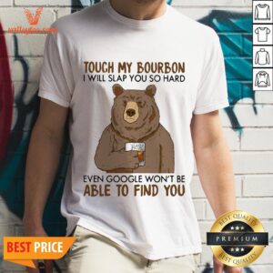 Touch My Coffee I Will Slap You So Hard Even Google Won'T Be Able To Find You Curly Hair Girl Shirt