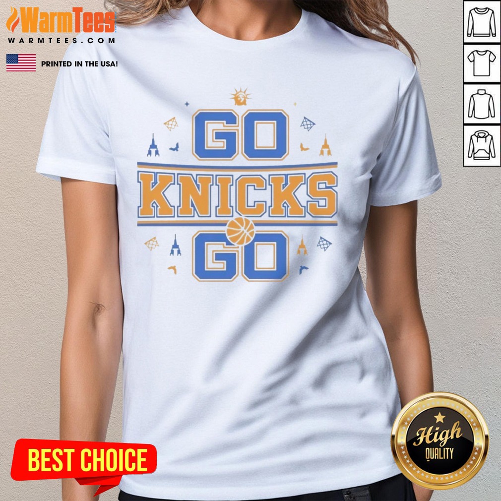 Nice New York Knicks NBA GO Knicks GO Shirt - Image 3