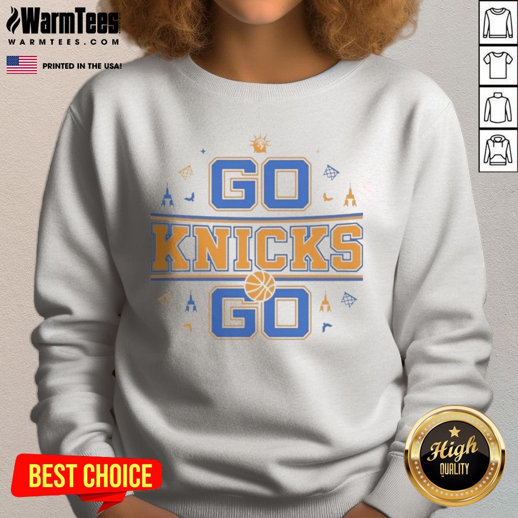 Nice New York Knicks NBA GO Knicks GO Shirt - Image 4