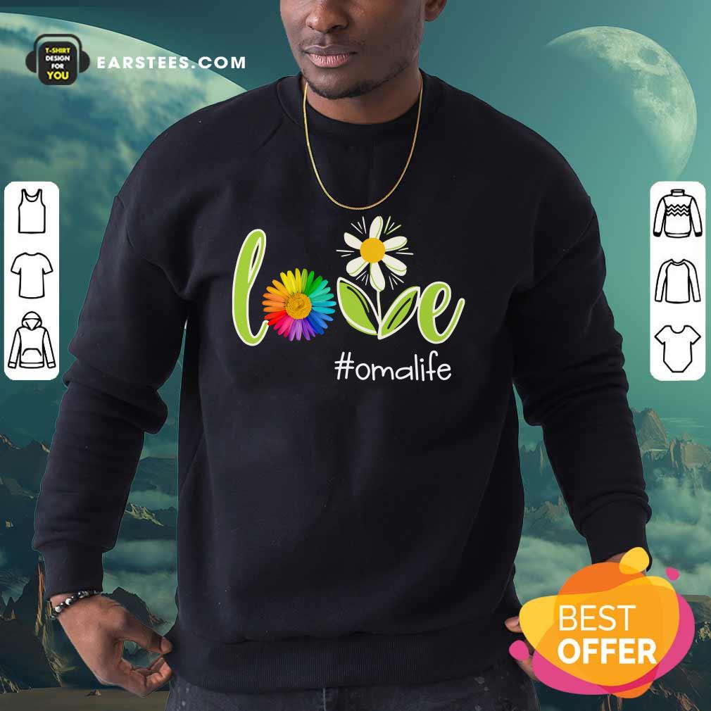 Love Oma Life Flower Artistry Shirt - Image 3