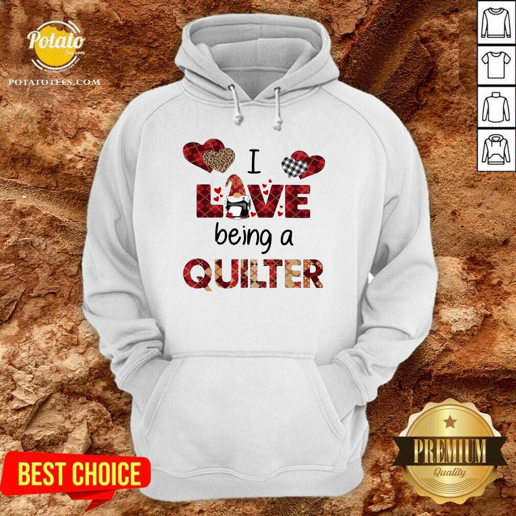 Nice Gnome I Love Being A Quilter Shirt - Image 5