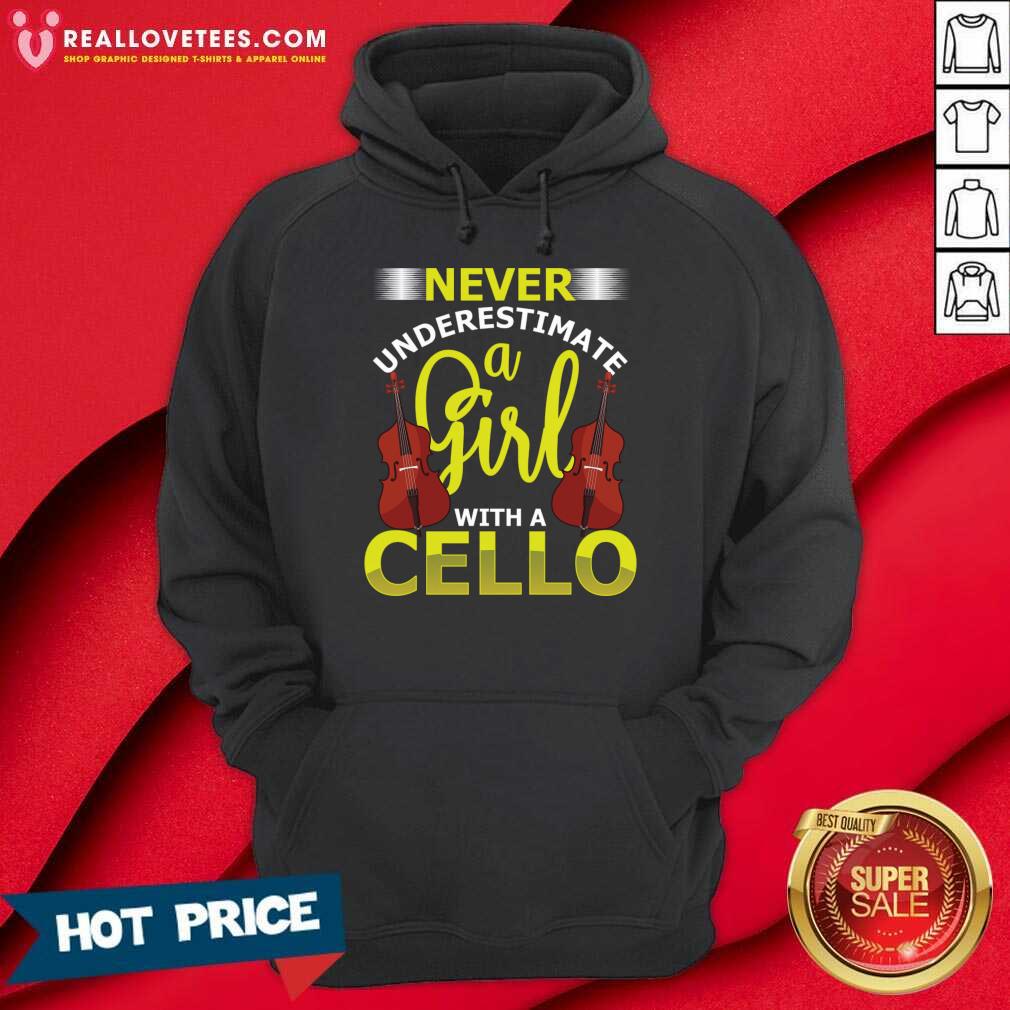 Never Underestimate A Girl With A Cello Shirt - Image 2