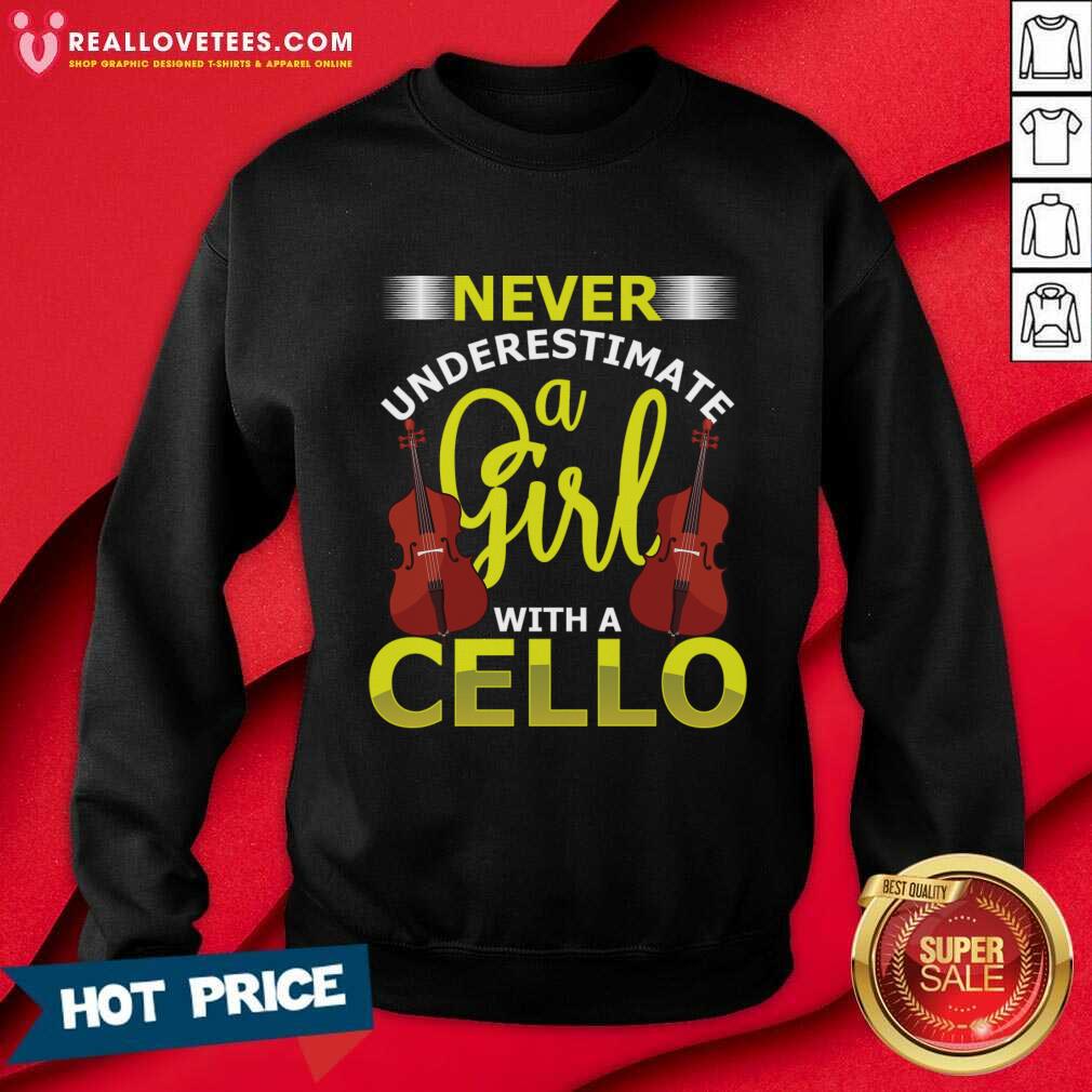 Never Underestimate A Girl With A Cello Shirt - Image 5