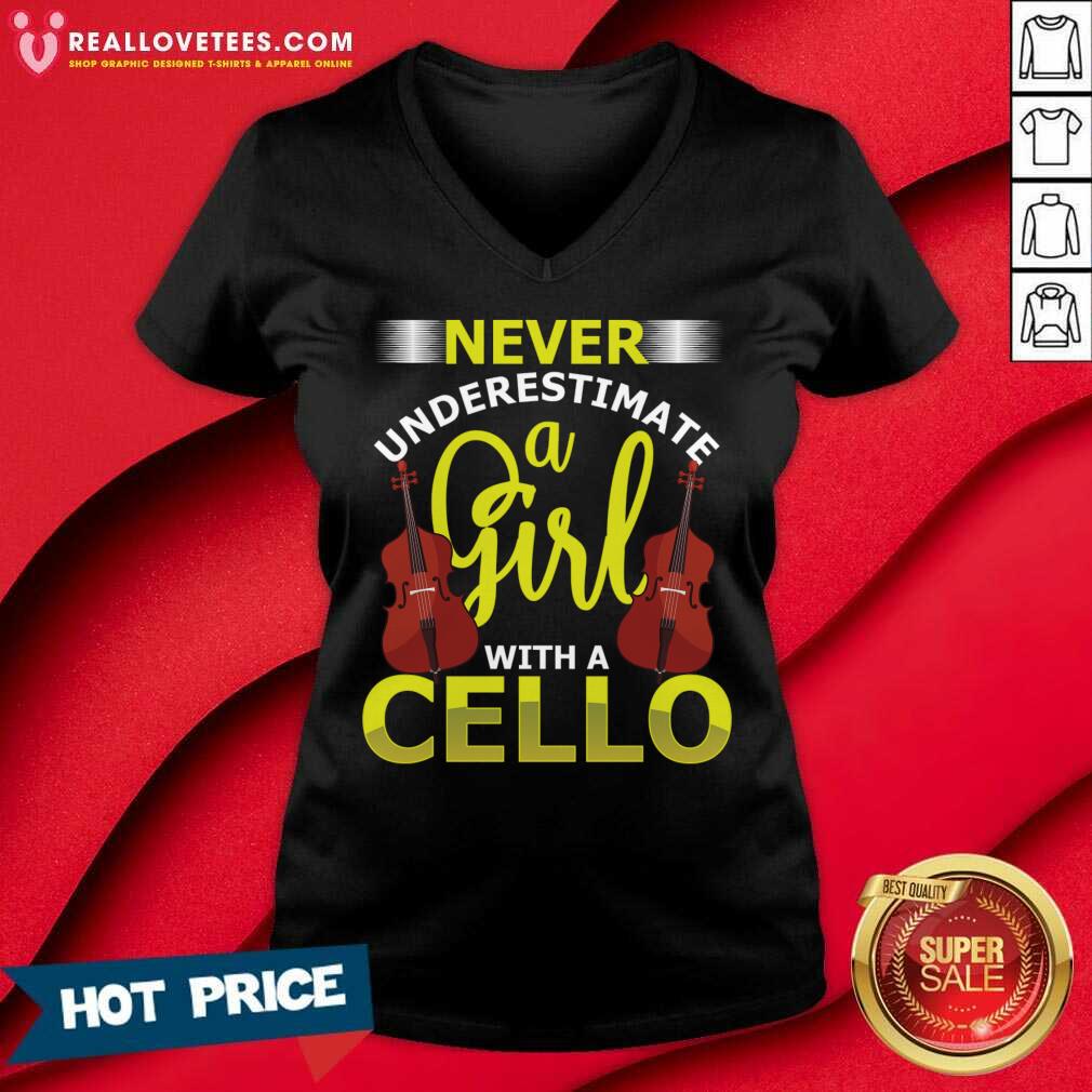 Never Underestimate A Girl With A Cello Shirt - Image 3